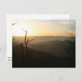 日の出でアパラチア山脈の尾根 ポストカード (正面/裏面)