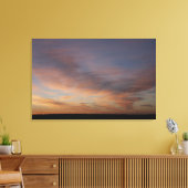日の出でオレンジ色の空に雲 キャンバスプリント (インサイチュ (リビング))