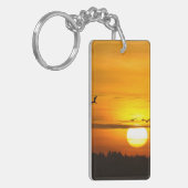 日の出でクレーン キーホルダー (正面左)