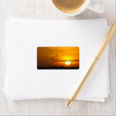 日の出でクレーン ラベル (インサイチュ)