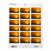 日の出でクレーン ラベル (フルシート)