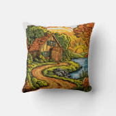 日の出でコージコテージバイザリバー クッション (裏面)