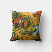 日の出でコージコテージバイザリバー クッション (正面)