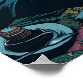 日の出でコーヒーを飲む女性|過去記事 ポスター (角)