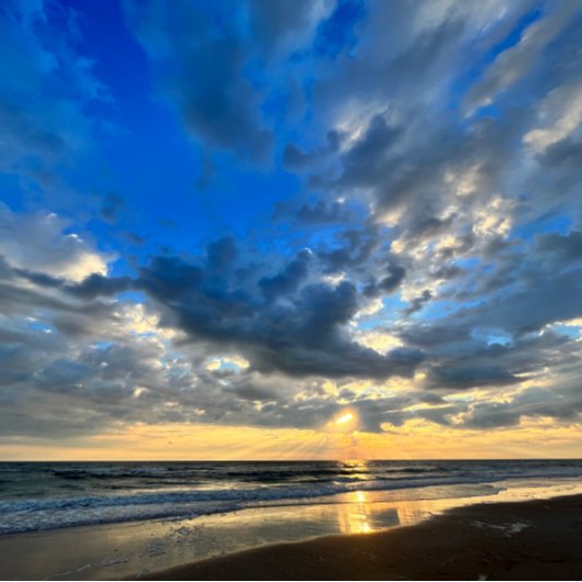 日の出でビーチマウスマット マウスパッド