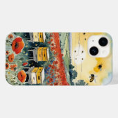 日の出でミツバチがケシやミツバチを飼う Case-Mate iPhoneケース (裏面 (横))