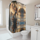 「日の出で天使の恵み」シャワーカーテン シャワーカーテン (インサイチュ)