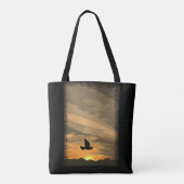 日の出で トートバッグ (裏面)