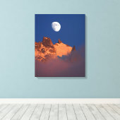 日の出で フランス,アイグイユデュプランシャモニー キャンバスプリント (インサイチュ (ウッドフロア))