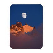 日の出で フランス,アイグイユデュプランシャモニー マグネット (縦)