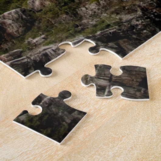 日の出でSwiftcurrent湖 ジグソーパズル (側面)