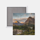 日の出でSwiftcurrent湖 マグネット (正面/裏面)