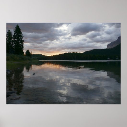 日の出でSwiftcurrent Lake II ポスター (正面)
