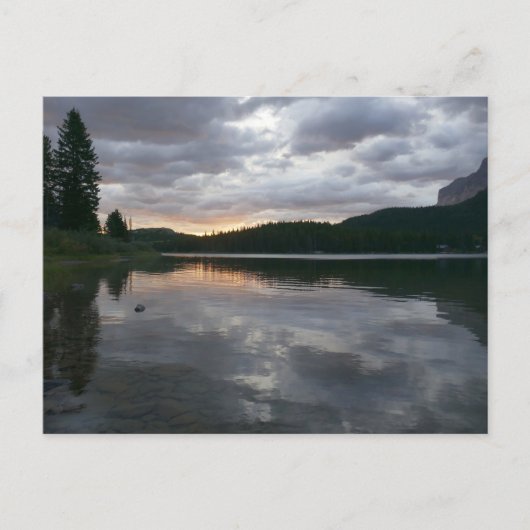 日の出でSwiftcurrent Lake II ポストカード (正面)