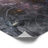 日の出とワイルドフラワー ポスター (角)