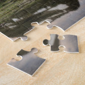 日の出と反射、氷河の国立公園。 ジグソーパズル (側面)