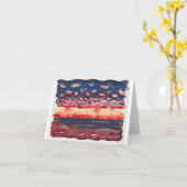 日の出と小さな雲、ジョージア・オキーフ。     カード (黄色い花)