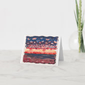 日の出と小さな雲、ジョージア・オキーフ。     カード (正面)