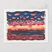日の出と小さな雲、ジョージア・オキーフ。 ポストカード (正面)