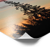 日の出と木 フォトプリント            (角)