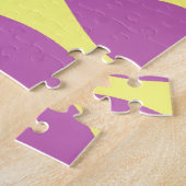 日の出と波の抽象芸術アート ジグソーパズル (側面)