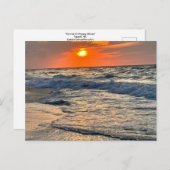 日の出と波状はがき ポストカード (正面/裏面)