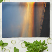 日の出と海 キッチンタオル (折り畳み)