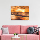 日の出と海 キャンバスプリント (インサイチュ (リビング))