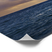 日の出と海 ポスター (角)