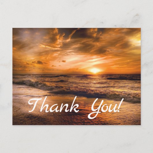 日の出と海 ポストカード (正面)