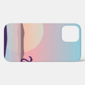 日の出にフラミンゴの風景シルエテフラミンゴ Case-Mate iPhoneケース (裏面 (横))