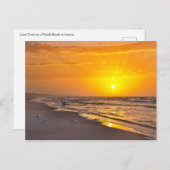 日の出にフロリダのビーチで最小灯篭 ポストカード (正面/裏面)