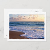 日の出に飽和フロリダビーチ ポストカード (正面/裏面)