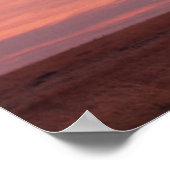 日の出のアカシアのシルエット画像 ポスター (角)