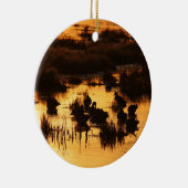 日の出のアヒル セラミックオーナメント (右)