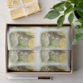 日の出のイースターのウサギ 薄葉紙 (ギフト)