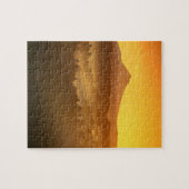 日の出のオレンジが谷の霧を〜に彩る ジグソーパズル (横)