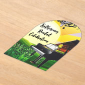 日の出のカナリア！ アクリル招待状 (レイダウン)