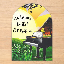 日の出のカナリア！ アクリル招待状