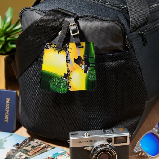 日の出のカナリア！ ラゲッジタグ (正面&裏面)