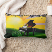 日の出のカナリア！ ランバークッション (ブランケット)