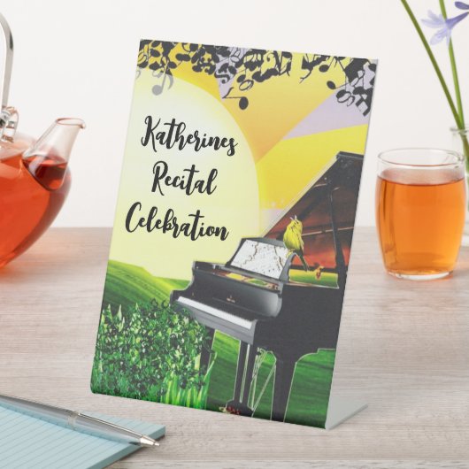 日の出のカナリア！ 台座サイン (インサイチュ)