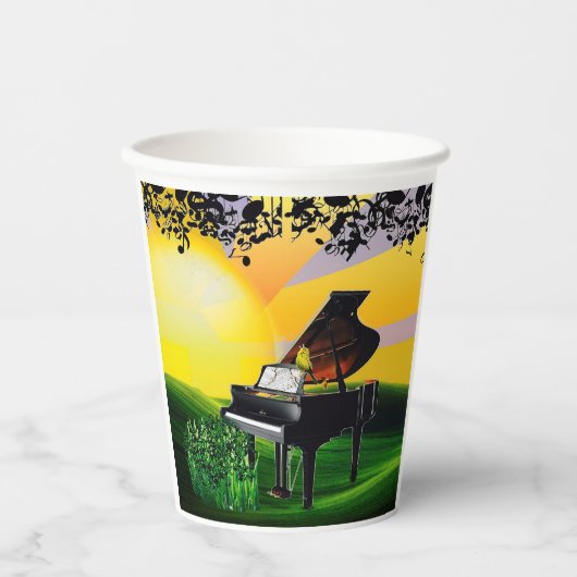 日の出のカナリア！ 紙コップ (正面)