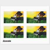 日の出のカナリア！ 長方形シール (シート)