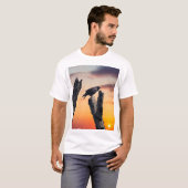 日の出のカラス Tシャツ (正面フル)