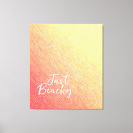 日の出のキラキラしたビーチ –  キャンバスプリント