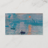 日の出のクロードモネ印象派 名刺 (裏面)