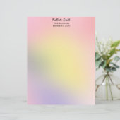 日の出のグラデーション レターヘッド (スタンド正面)