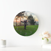 日の出のゴルファー ラージ壁時計 (ホーム)