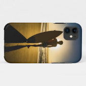 日の出のサーファーのシルエット Case-Mate iPhoneケース (裏面(横))
